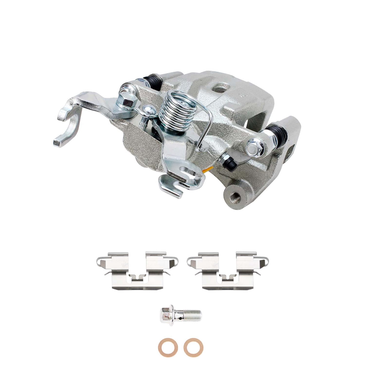 Detroit Axle - Rear 2pc Brake Calipers for Ford Fusion Lincoln MKZ Zephyr Mazda 6 Mercury Milan, 2006 2007 2008 2009 2010 2011 2012, 2 Disc Brake Calipers with Bracket Replacement