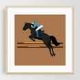thumbnail image 2 of Jumping Horse - Photography Horse Modern Art Minimalist Geometric Illustration Unframed Wall Art Print 32 x 32 inches, 2 of 9