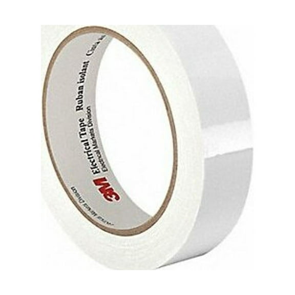 3m Elec Tape,216 ft Lx3/4" W,2.5 mil,White 3M 1350 0.75" x 72 yds White