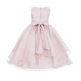 thumbnail image 2 of Ekidsbridal Asymmetric Ruffled Organza Sequin Flower Girl Dress Birthday Evening Formal Gown 012S 4, 2 of 3