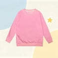thumbnail image 3 of HAOTAGS Kids Round-Neck Long-Sleeve Sweatshirts (Ages 1 to 13) Lightweight, Soft Pullover Top for Boys and Girls Pink Size 8, 3 of 6