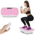 thumbnail image 1 of Goplus Vibration Plate Exercise Machine with 10 Speed Intensities Remote for Home Fitness White+Pink, 1 of 10