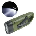 thumbnail image 4 of Linterna portátil LED multifunción carga solar generación de energía manual antorcha luz para camping emergencia verde, 4 of 10