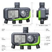 RainPoint Garden Hose Timer, 4 Outlets Water Timer Programmable Sprinkler Timed Watering Controller System Faucet Timer for Lawn Yard