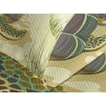thumbnail image 4 of Ambesonne Beach Quilted Bedspread Set 3 Pcs, Sea Turtles Sand Boat, King Size, Pale Yellow Green Teal, 4 of 5