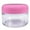 Pink, variant on Beauticom 6 Pieces 30G/30ML(1 Oz) Round Clear Plastic Container Jars with Rounded Edge Top Lid - 6 Jars