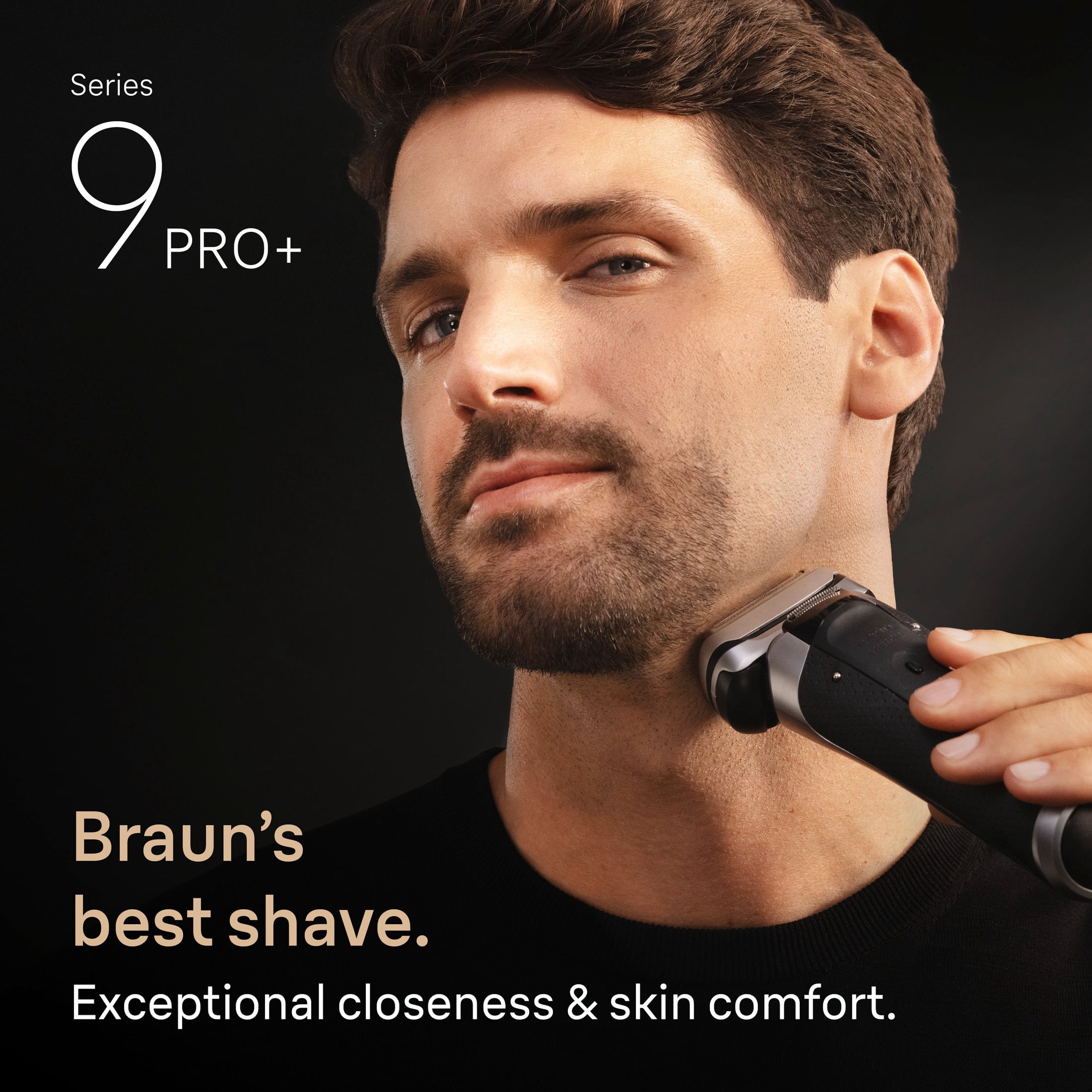 Braun 9617S PRO+ Electric Razor for Men, with Precision Trimmer, Silver