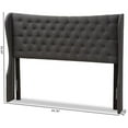 thumbnail image 6 of Bowery Hill Queen Winged Panel Headboard in Dark Gray, 6 of 6