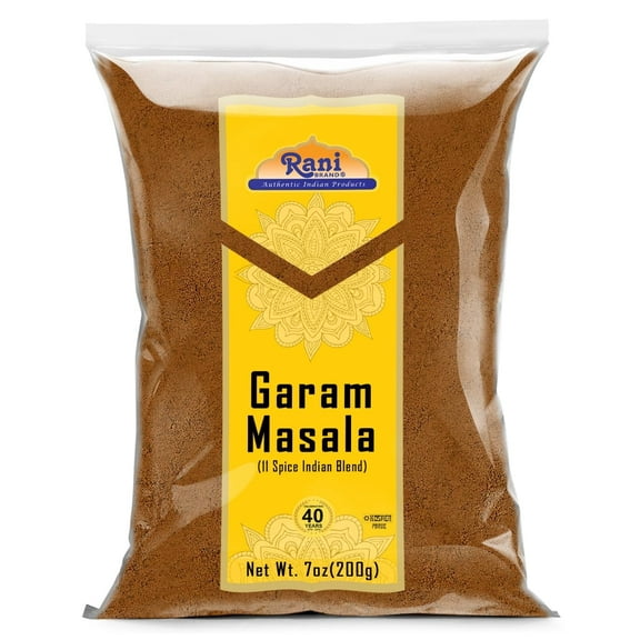 Rani Garam Masala Indian 11-Spice Blend 7oz (200g) ~ All Natural, Salt-Free | Vegan | No Colors | Gluten Friendly | NON-GMO | Kosher | Indian Origin