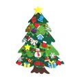 thumbnail image 2 of 3.2FT Felt Christmas Tree for Toddlers Kids Wall with Ornaments DIY Set, Wall Hanging Xmas Gifts Christmas Party Decorations with String Light, 2 of 9