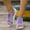 Purple, variant on Womens Platform Sneakers Sandals Paneled Cutout Lace-up Muffin Walking Shoes Open Toe Comfortable Summer Sports Wedges Sandals Purple 7.5(40)