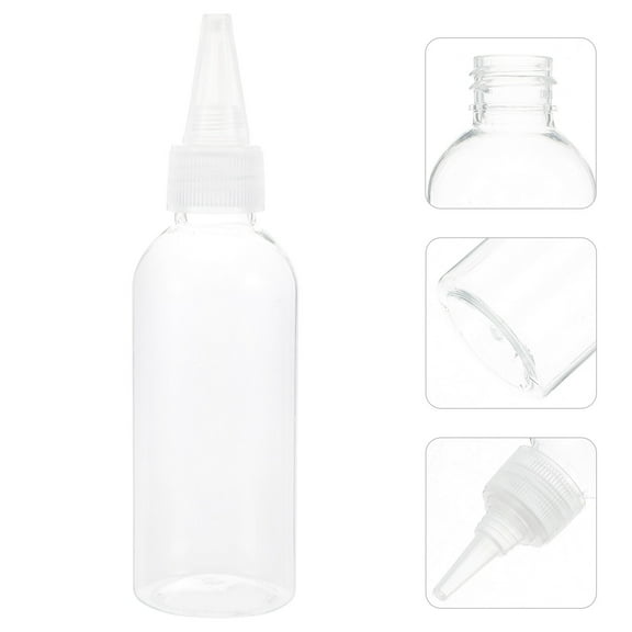 BEADCEST Plastic Refillable Squeeze Bottles 15Pcs for Liquid Storage Kitchen Use