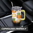 thumbnail image 7 of 40 oz Tumbler Pineapple with Handle Vacuum Insulated Water Bottle SpillProof Mug Car Cup Holder Friendly for Travel Commuting, 7 of 7