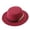 Wine, variant on Classic Round Flat Top Hat for Men and Women, Solid Color Wool Felt Dress Hat, Wide Brim Formal Hat for Wedding, Church, Tea Party, and Special Events - Blackish Green