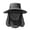 Black, variant on Unisex 360 UV Protection Flap Hat for Men Women Wide Brim Sunshade Cap with Removable Face Mask Neck Flap Breathable Mesh Safari Hat for Outdoor Fishing Mountaineering Casual Apparel Accessory