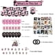 thumbnail image 2 of Suministros de fiesta de Blackpink para fans, decoraciones de fiesta de cumpleaños: 1 pancarta de fiesta de Blackpink, 18 globos de fiesta de Blackpink, 17 adornos para tartas de Blackpink, 20 ne, 2 of 5