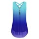 thumbnail image 1 of Camisetas sin mangas para mujer, camisetas con dobladillo cruzado en la espalda a la moda de verano, camisetas informales sin mangas con cremallera y cuello en V, camisetas estampadas Pompotops lopia998871, 1 of 4