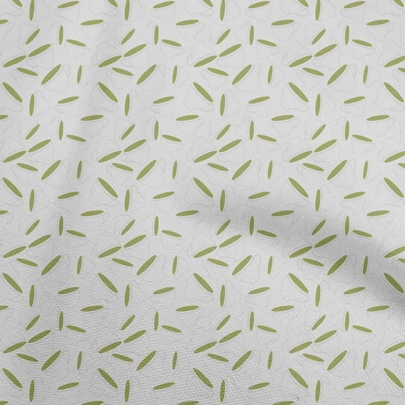 oneOone Cotton Cambric Light Green Fabric Utensils Cup Quilting Supplies Print Sewing Fabric By The Yard 56 Inch Wide