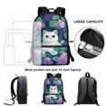 thumbnail image 6 of Jeiento Cute Cat School Bags for Girls 7-10 10-12 Kids Backpack Elementary School Book Bag Hydrangea Middle Back Packs Daypack Cute Schoolbag Back To School Supplies, 6 of 6