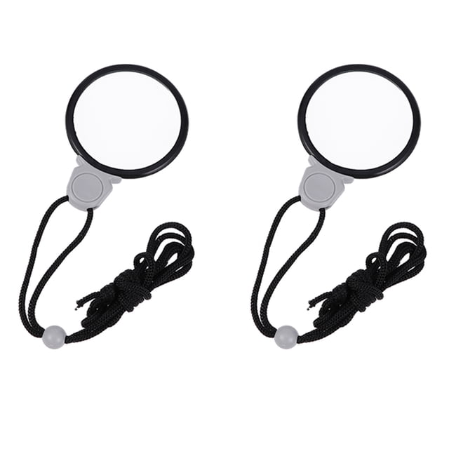 2pcs Convenientes collar de lupas colgando lupas monocle lentes (como se muestra)