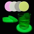 thumbnail image 3 of Giyblacko Coasters for Drinks Luminous Silicone Insulated Coffee Place Mat Button Coaster Cup Glass Drink Mat, 3 of 9