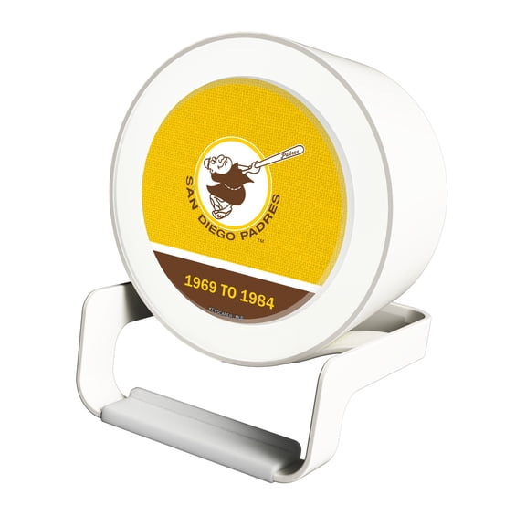 San Diego Padres Cooperstown Team Logo Night Light Charger with Bluetooth Speaker