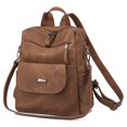 thumbnail image 1 of Mochila ROOSALANCE para mujer pequeña de piel color caramelo, 1 of 8