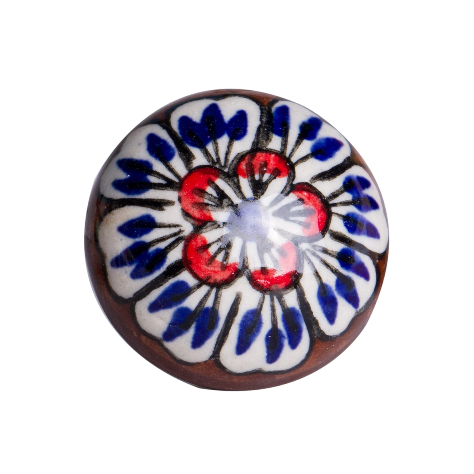 Knob-It Classic Cabinet Drawer Knobs 8-Piece Vintage Hand Painted 22 Inch