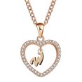 thumbnail image 2 of Latrodar Fashion Women Gift 26 English Letter Name Chain Pendant Necklaces Jewelry Rose Gold Reduced Price, 2 of 2
