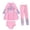 Pink1, variant on Shadoumai UPF 50 Sun Swimwear Long Sleeve Rash Guard And Swim Pants For Girls With Matching Bikini Top