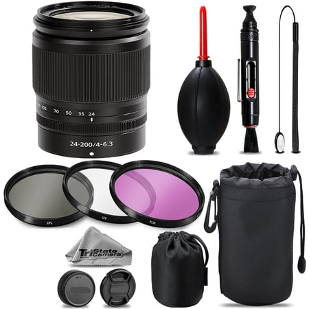 Nikon NIKKOR Z 24-200mm f/4-6.3 VR Lens + UV + FLD + CPL + Blower Brush + Lens Pen