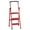 Red, variant on TidBay 3 Step Ladder, Portable Steel Folding Stool with Tool Platform, Wide Anti-Slip Pedal and Anti-Slip Feet for Household, Office, Iron Construction, 150kg Capacity Step Ladder