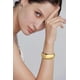 thumbnail image 3 of Brazaletes de oro grueso para mujer, brazalete ancho de oro, pulsera abierta martillada, regalos navideños y festivos, 3 of 5