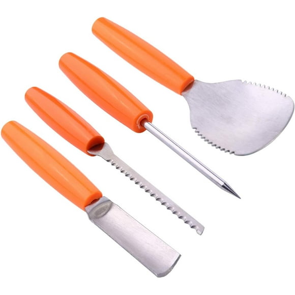 Pumpkin Carving Tool Kit Halloween Pumpkin Carving Kit Halloween Pumpkin DIY Carving Kit (4 Pieces)