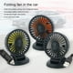thumbnail image 2 of Ventilador de salpicadero de coche ABS, reemplazo giratorio plegable, ventiladores de refrigeración autoadhesivos universales para vehículos Kits de molduras para tableros de automóviles USB Kenally  VI022072-01B, 2 of 6