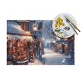 Christmas snow Dining mat, washable, heatresistant, indoor/outdoor