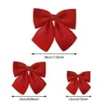 thumbnail image 3 of HomeKingdee Red Christmas Bows Large Velvet Bow for Wreaths, Tree, Outside Decorating, Outdoor, 3 of 8