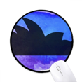 thumbnail image 1 of Australia Sydney Opera House Outline Mouse Pad Desktop Office Round Mat for Computer, 1 of 2