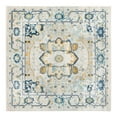 thumbnail image 3 of Unique Loom Madeline Vintage Collection Area Rug - Jackson (5' 3" Square Gray/Navy Blue), 3 of 7