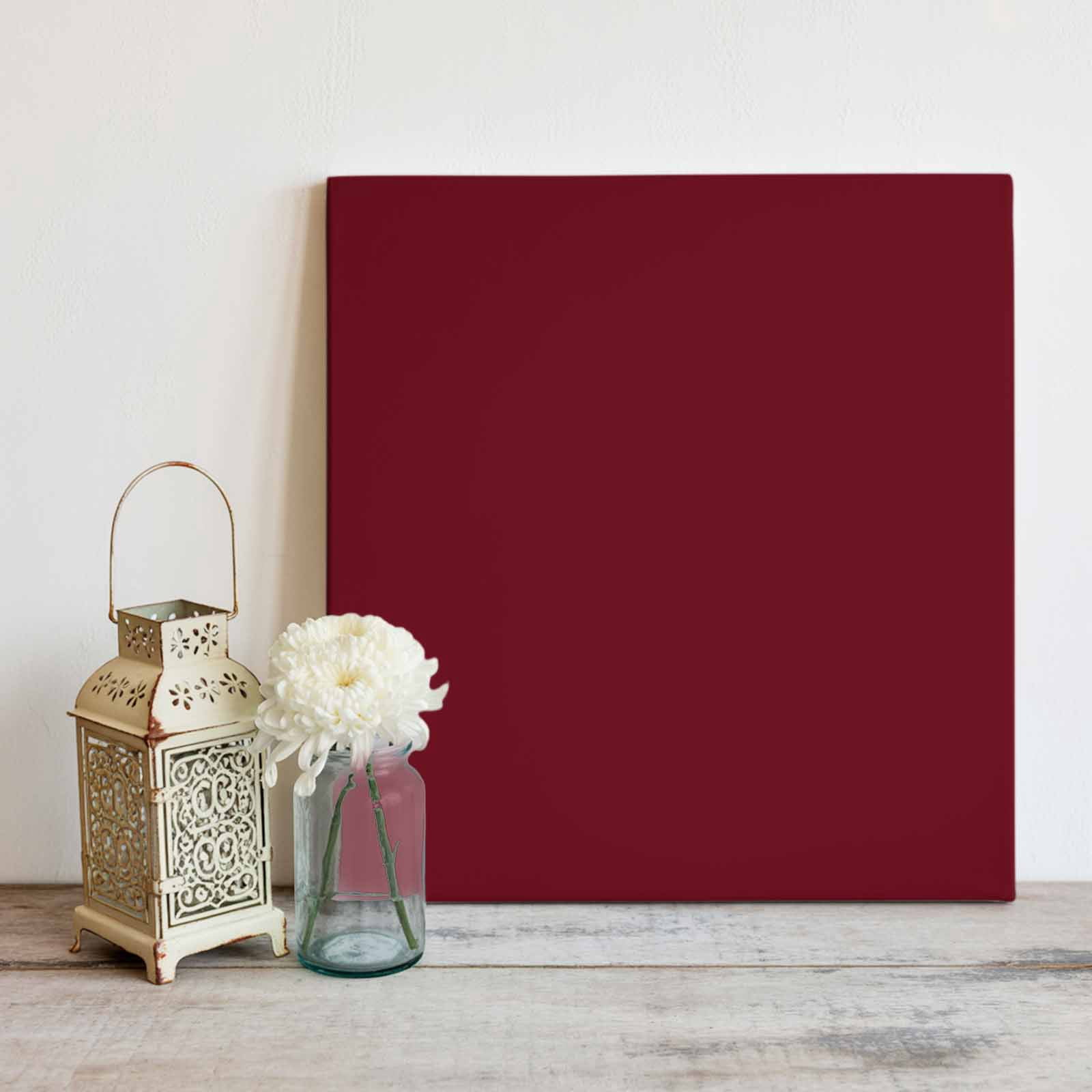 Solid Color Canvas Wall Art, Wine Red Framed Wall Decor Modern Artwork Prints Painting for Living Room, Bedroom, Kitchen & Cafe Decor 12x12 Inch