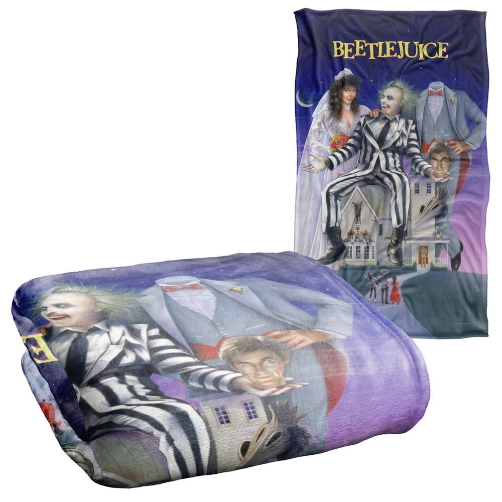 Beetlejuice Poster Silky Touch Super Soft Throw Blanket 36' x 58