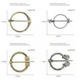 thumbnail image 5 of HOOUN Viking Brooch Shawl Cloak Pin Clasp Norse Medieval Penannular Jewellery Pagan-11, 5 of 9