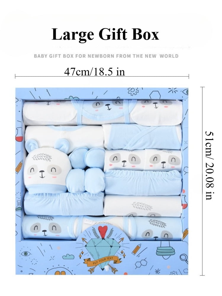 Unisex Baby Essentials Set, 18 Pieces, Suitable for Newborns