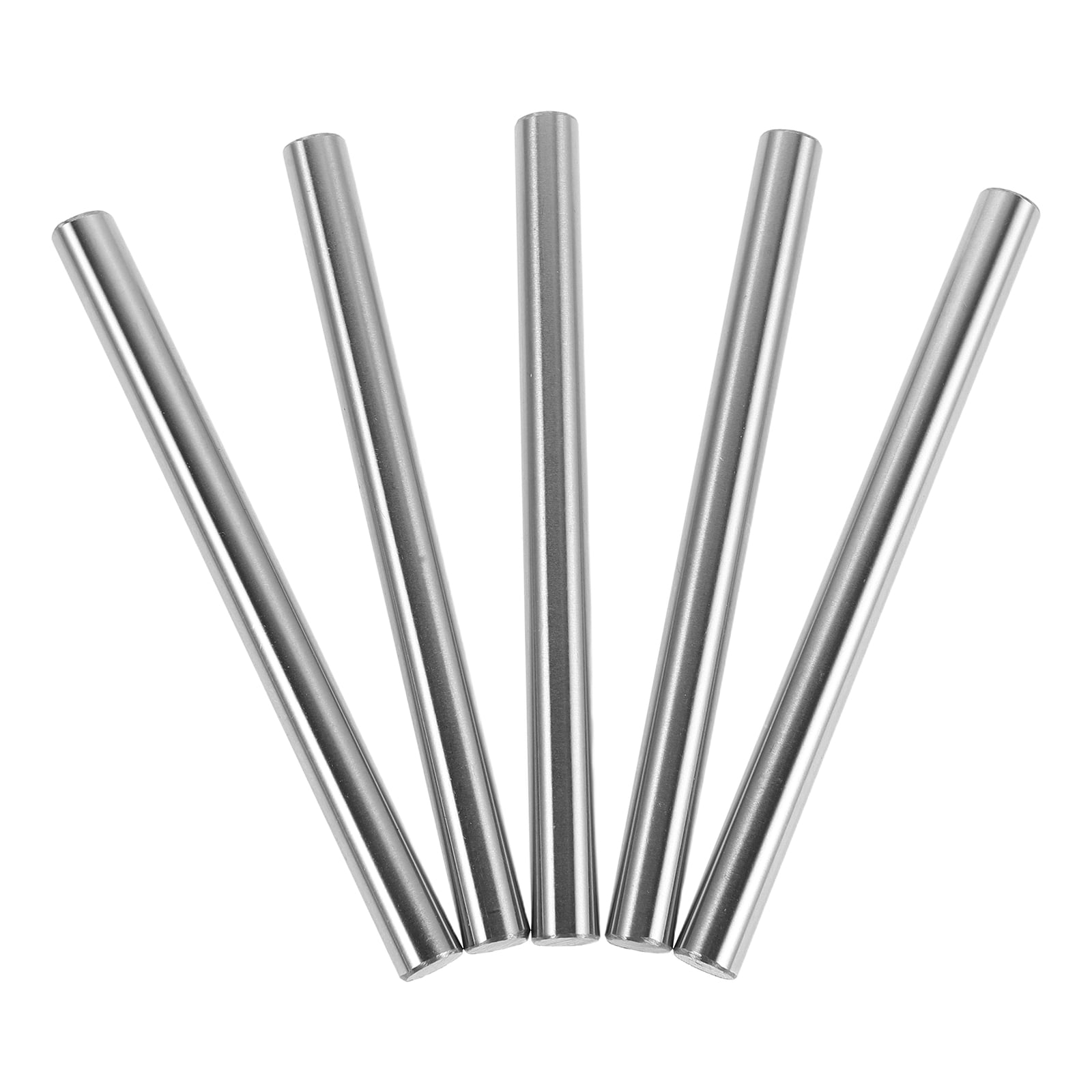 HOOWIFFY Smooth Linear Rods 3D Printer Parts High Precision Steel Plated Silver 5Pcs