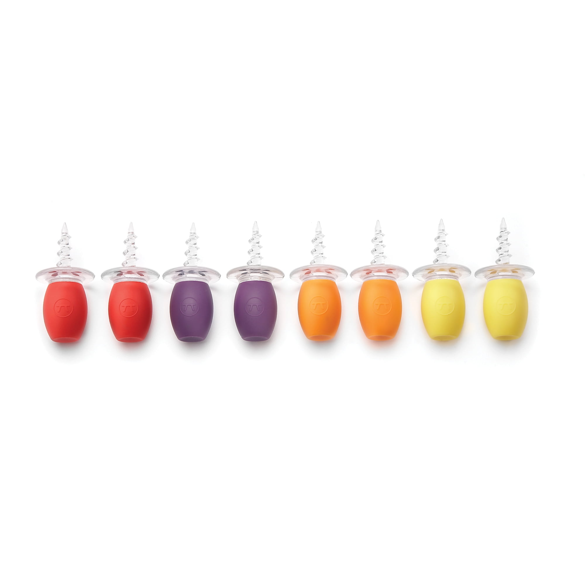 Outset Oversized Multi-Colored Corn Holders, Set of 8