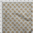 thumbnail image 3 of oneOone Polyester Lycra Fabric Leaves|Bird & Floral Block Print Fabric By The Yard 56 Inch Wide, 3 of 4