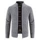 thumbnail image 3 of Suéter tipo cárdigan con cuello vertical grueso y forro polar para hombre Suéter de cuello vertical de talla grande para hombre Suéter europeo y americano, 3 of 4