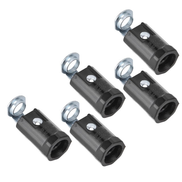10 Pcs Support de Lampe E12 125V, Matériau Durable, Résistance à la Chaleur, 75W 125V, Simple à Installer, Application Grand, Connexion d'Ampoules à Vis E12
