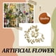 thumbnail image 4 of Yuarrent 4 Uds. Guirnalda de flores de seda vid fácil de limpiar durabilidad duradera elegante bajo mantenimiento champán 135 cabeza Type2 NO2, 4 of 6