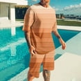 thumbnail image 1 of NTACZA Ensemble Chemise et Short 2 Pcs pour Homme, Ensemble de Shorts à Manches Courtes, Survêtements Graphiques à Col Ras du Cou, Survêtements Athlétiques pour Homme m, 1 of 5